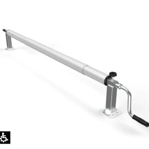 גלגלת נירוסטה טלסקופית לכיסוי סולארי לדק או ריצוף עד רוחב 4 מטרים מוסטנג