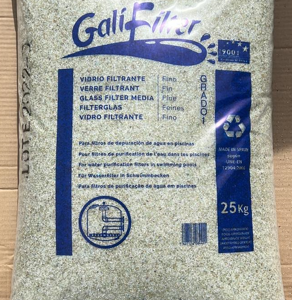 חול זכוכית לבריכה 25 ק"ג